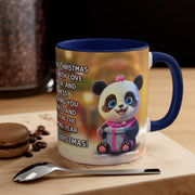 Cute Pandas Marry Christmas Wish Coffee Mug, 11oz