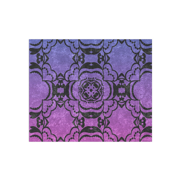 Purple 1102 Crushed Velvet Blanket