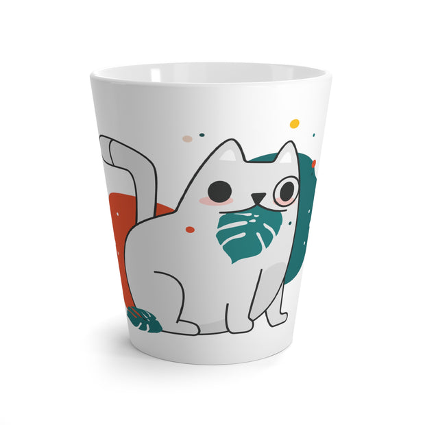 Cat Eating Latte Mug
