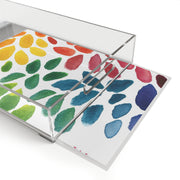 Abstract Water Color Acrylic Serving Tray