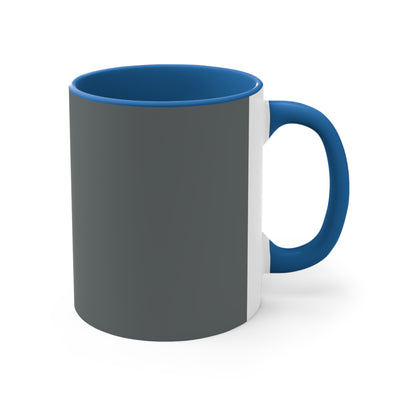 Dark Grey Accent Coffee Mug, 11oz