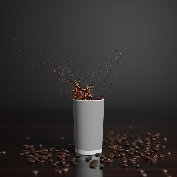 Light Grey Conical Coffee Mugs (3oz, 8oz, 12oz)