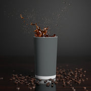 Dark Grey Conical Coffee Mugs (3oz, 8oz, 12oz)