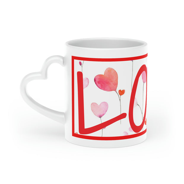 Love WR Heart-Shaped Mug