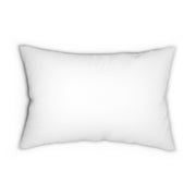 Checkered Water Color Art Spun Polyester Lumbar Pillow