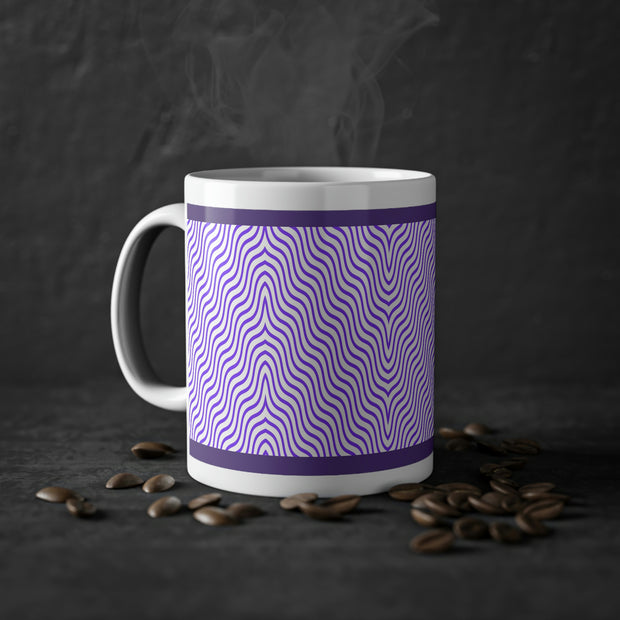 Violet Ripple Standard Mug, 11oz