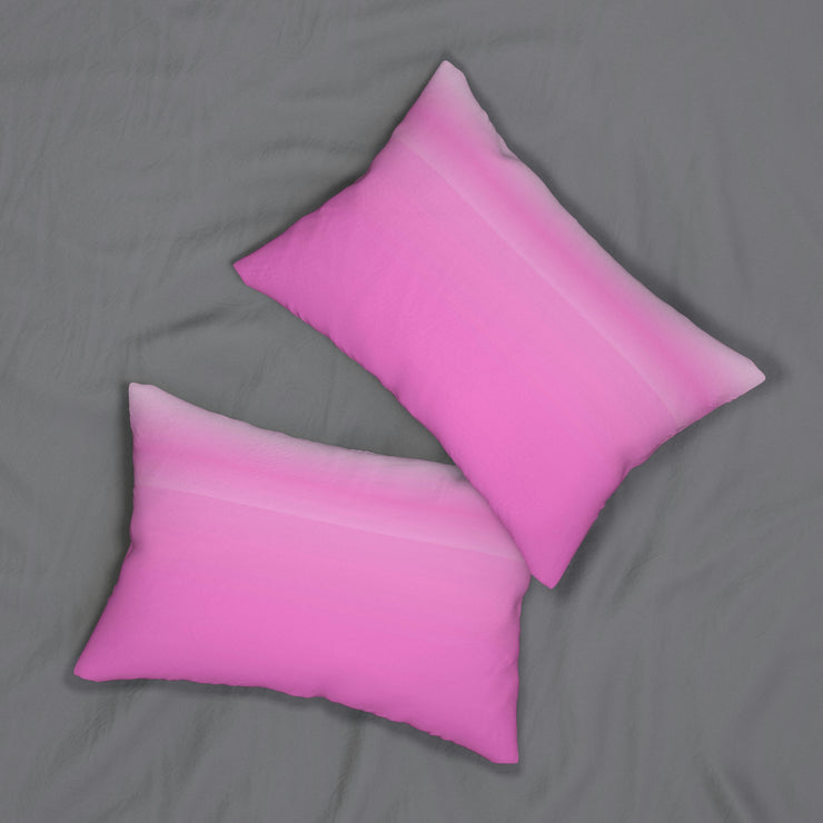 pinky Spun Polyester Lumbar Pillow