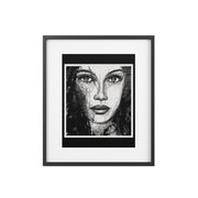 Beautiful Young Women Framed Posters, Matte