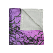 Purple 1102 Crushed Velvet Blanket