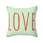 Love Spun Polyester Square Pillow