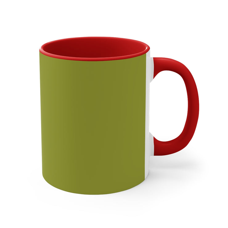 Red & Green Colorful Accent Mugs, 11oz 565