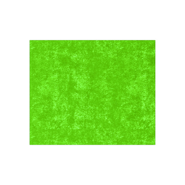Shining Green Crushed Velvet Blanket