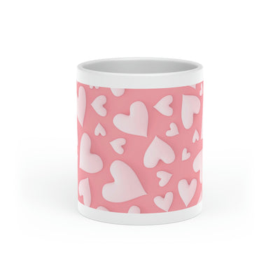 White Heart-Shaped Mug