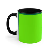 Bright Green Accent Mugs, 11oz