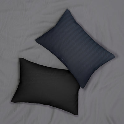 Striped Spun Polyester Lumbar Pillow