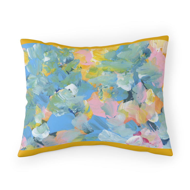 Art Watercolor and Acrylic smear Pillow Sham
