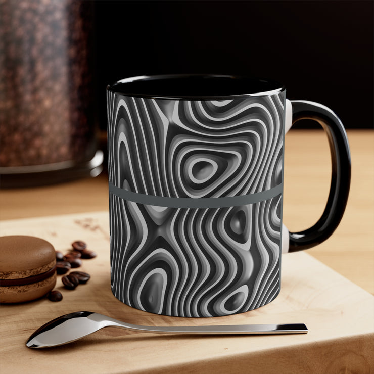 Circular striped Accent Coffee Mug, 11oz