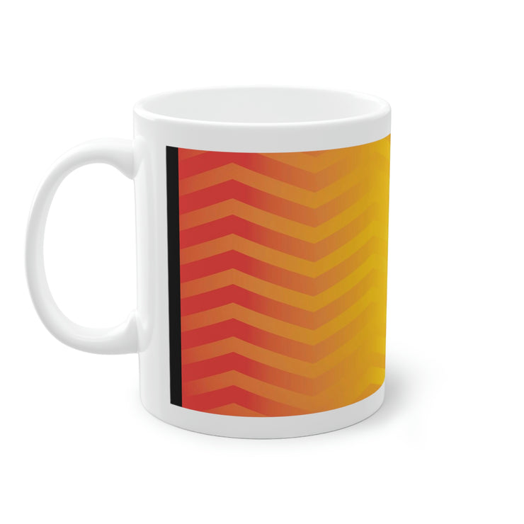 Orange Waves Standard Mug, 11oz