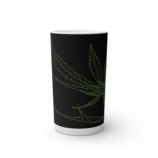 Green Lines flower Conical Coffee Mugs (3oz, 8oz, 12oz)