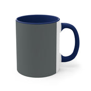 Dark Grey Accent Coffee Mug, 11oz