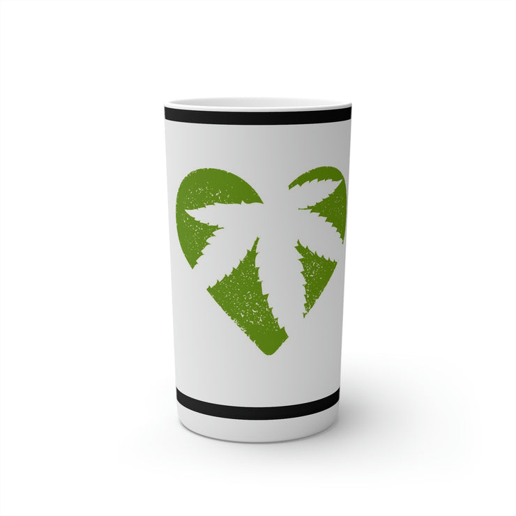 Leaf Heart Conical Coffee Mugs (3oz, 8oz, 12oz)