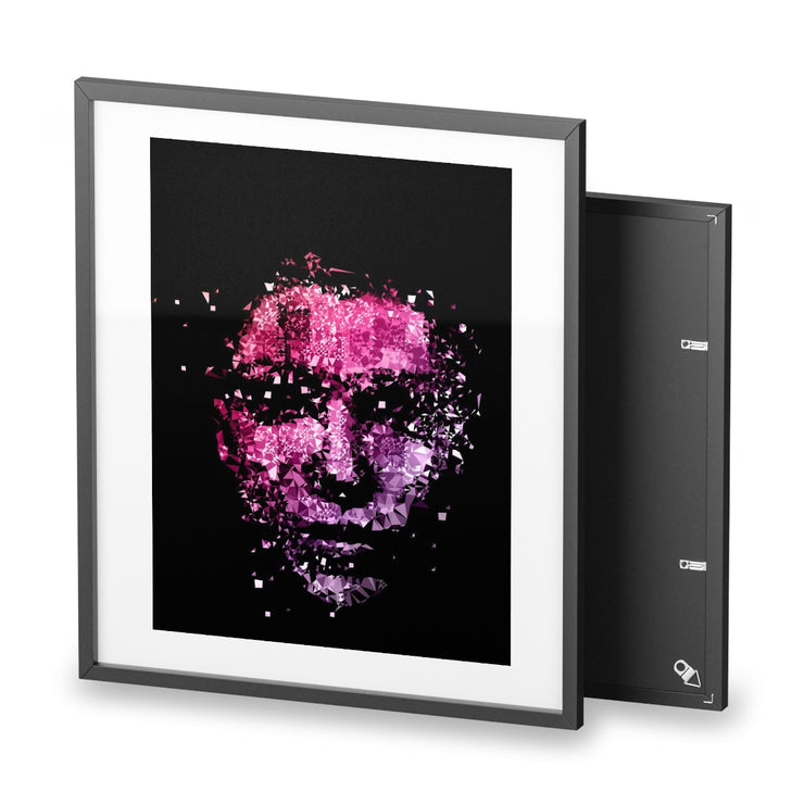 Young Woman Face Framed Posters Matte