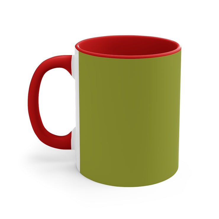 Red & Green Colorful Accent Mugs, 11oz 565