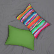 Seamless Mexican Spun Polyester Lumbar Pillow