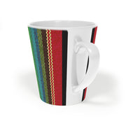 Blanket stripes Latte Mug, 12oz