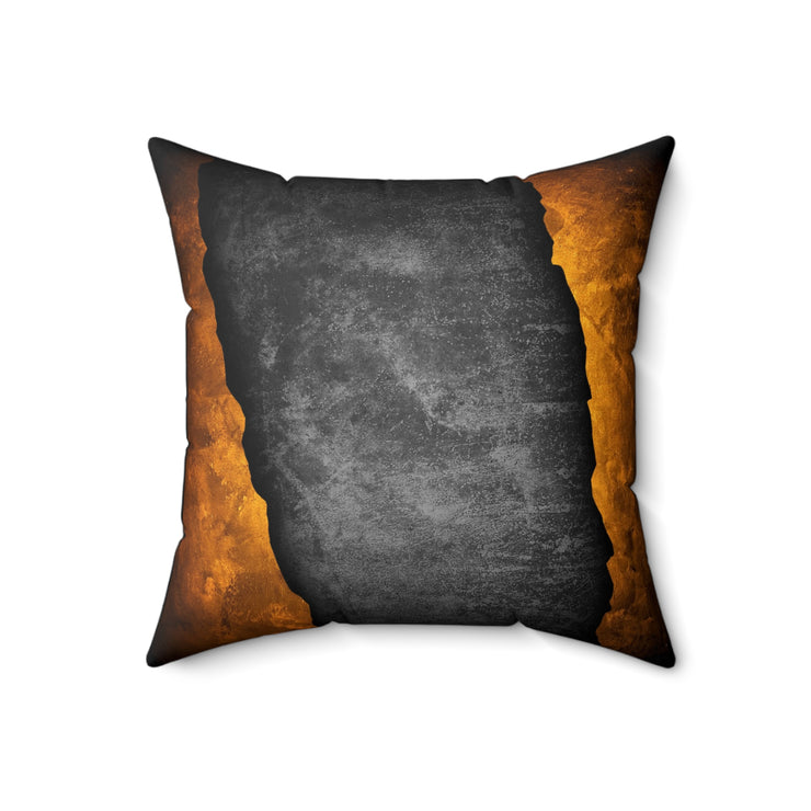 Broken Concrete wall Spun Polyester Square Pillow