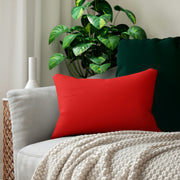 My Red Spun Polyester Lumbar Pillow