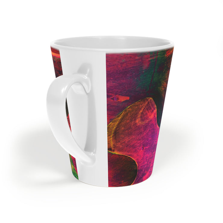 vibrant paper Latte Mug, 12oz