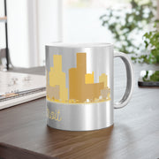 Detroit USA City Metallic Mug (Silver\Gold)