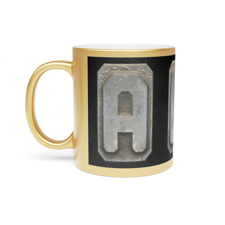 Set of capital letters Metallic Mug (Silver\Gold)