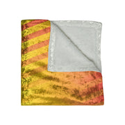 Golden Wave Crushed Velvet Blanket