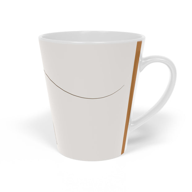 Continuous one line Latte Mug, 12oz