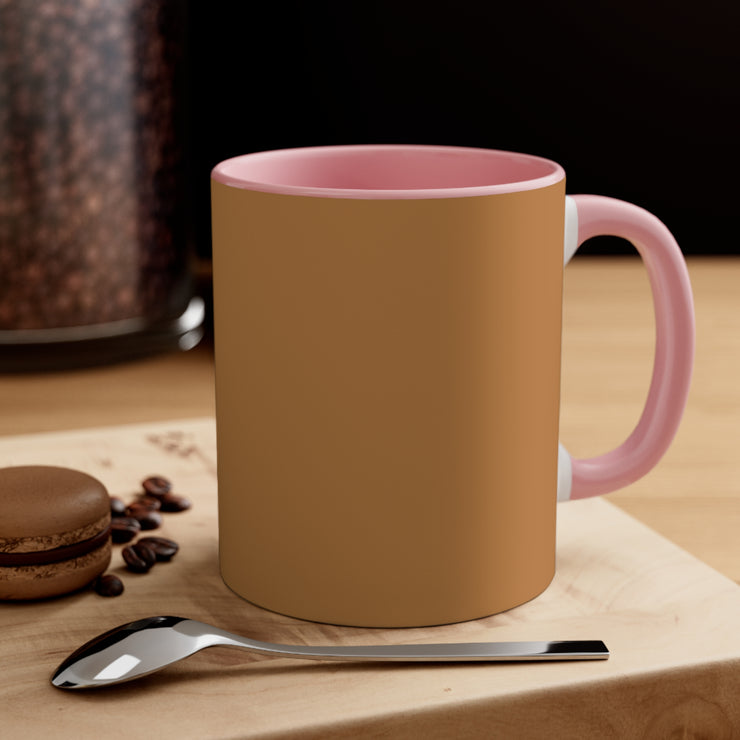 Light Brown Accent Coffee Mug, 11oz