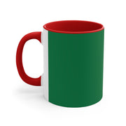 Forest Green Accent Coffee Mug, 11oz