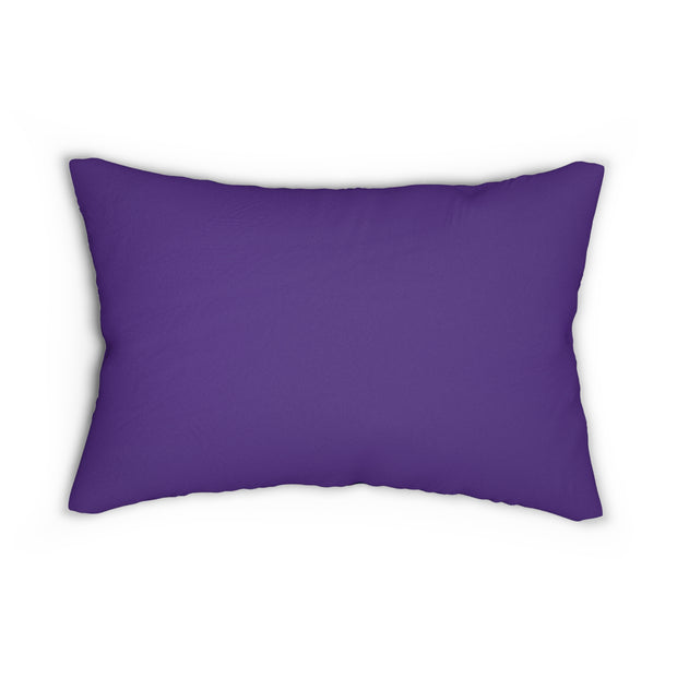 Abstract smooth thin lines Spun Polyester Lumbar Pillow