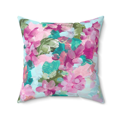 Art Abstract color acrylic Spun Polyester Square Pillow