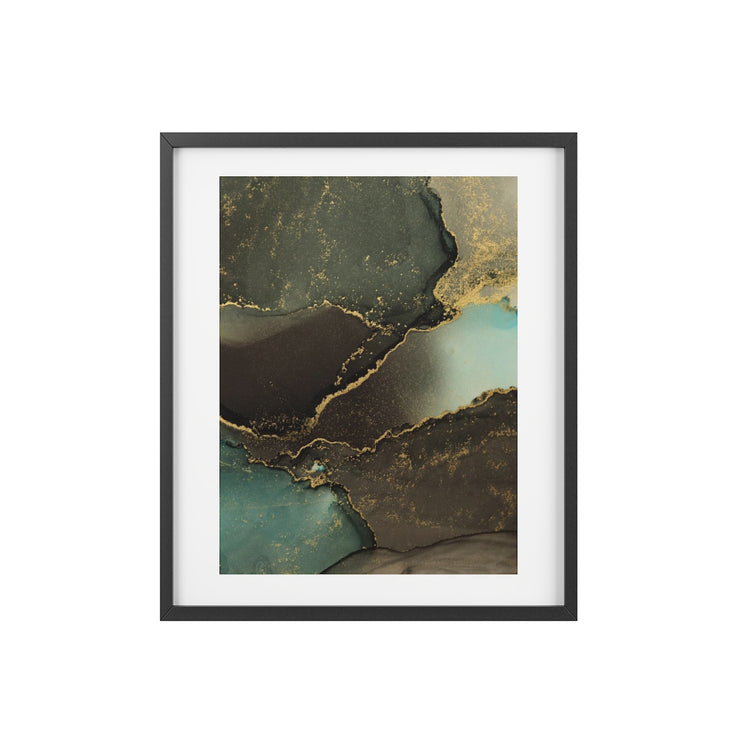 Abstract Blots Framed Posters, Matte