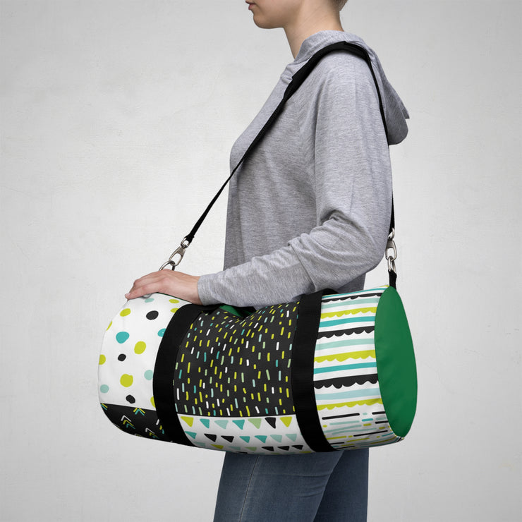 Hand Drawn Geometric Duffel Bag