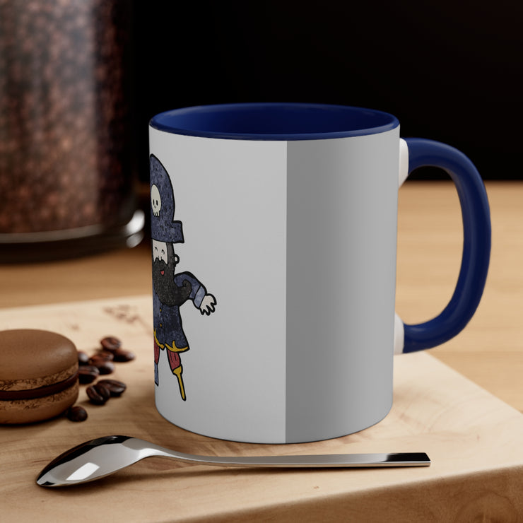 Cartoon Pirate Captain Accent Coffee Mug, 11oz