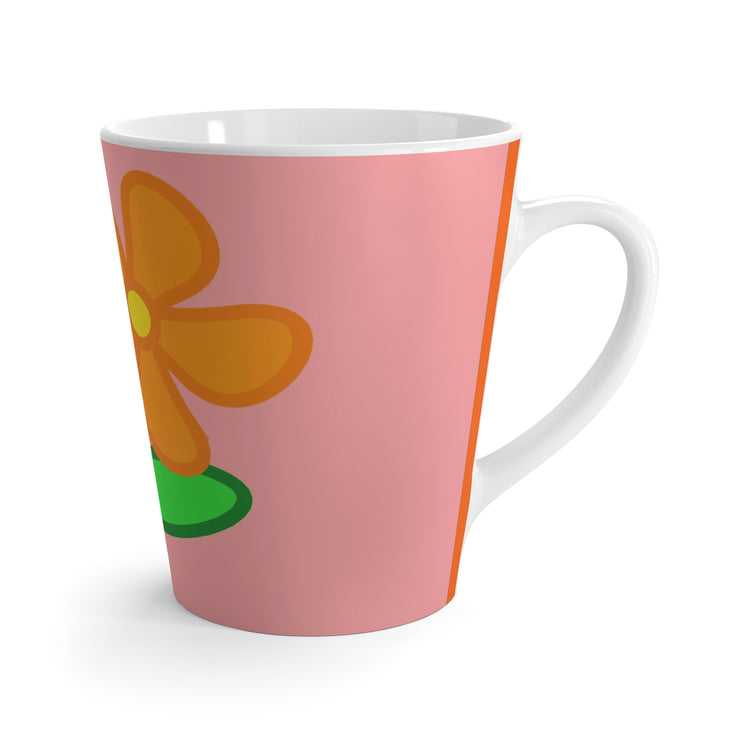 Apricot Flower Latte Mug
