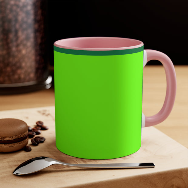 Bright Green Accent Mugs, 11oz