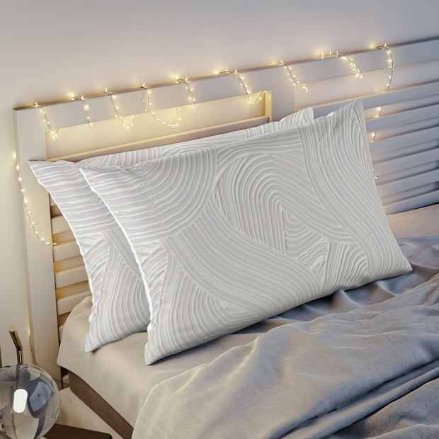 Abstract white Pillow Sham
