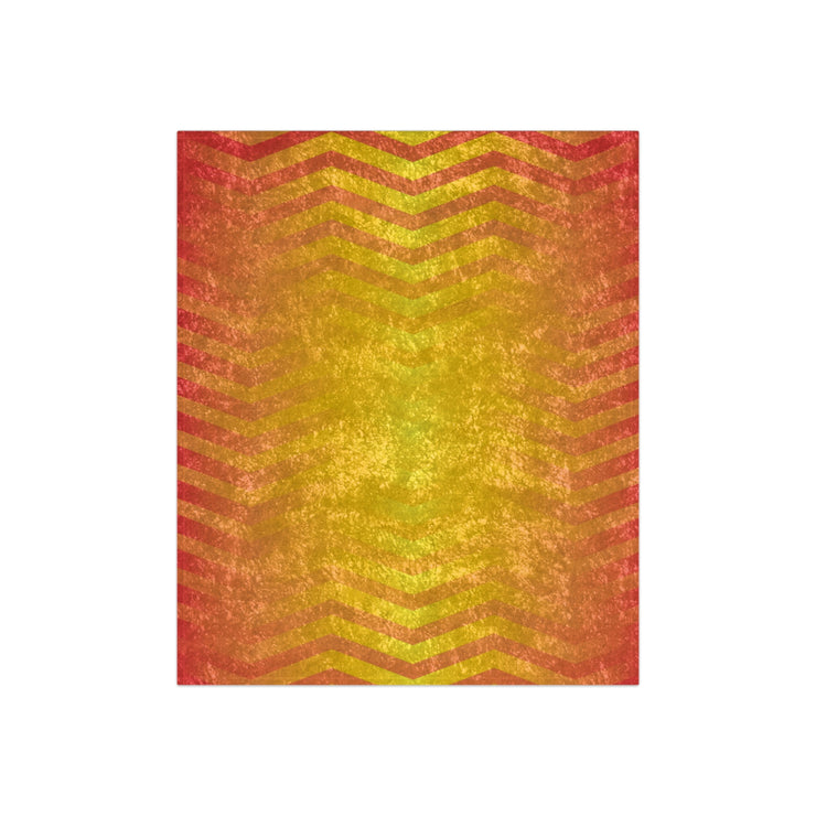Golden Wave Crushed Velvet Blanket