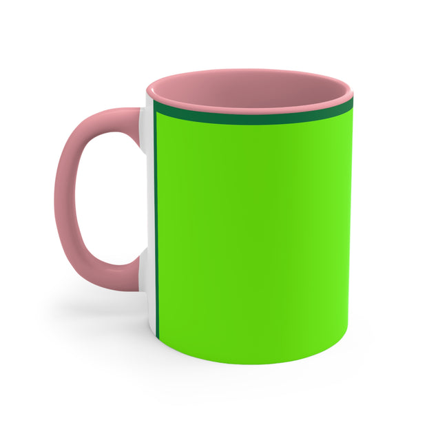 Bright Green Accent Mugs, 11oz