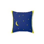 Twinkle Star Spun Polyester Square Pillow