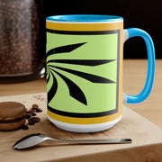 Star Two-Tone Coffee Mugs, 15oz
